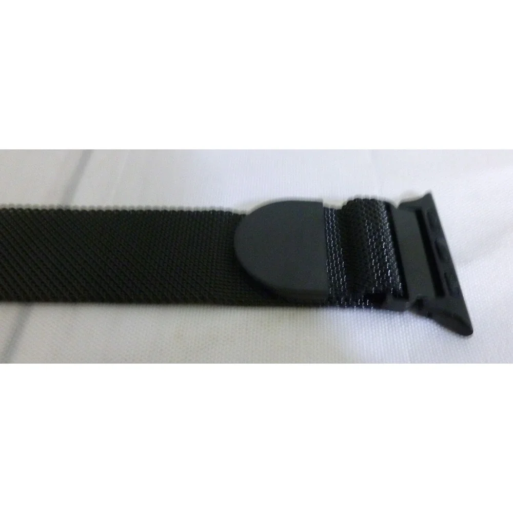 Milanese Loop Mesh Band Strap for Apple Watch 38mm ~ Black ~ New